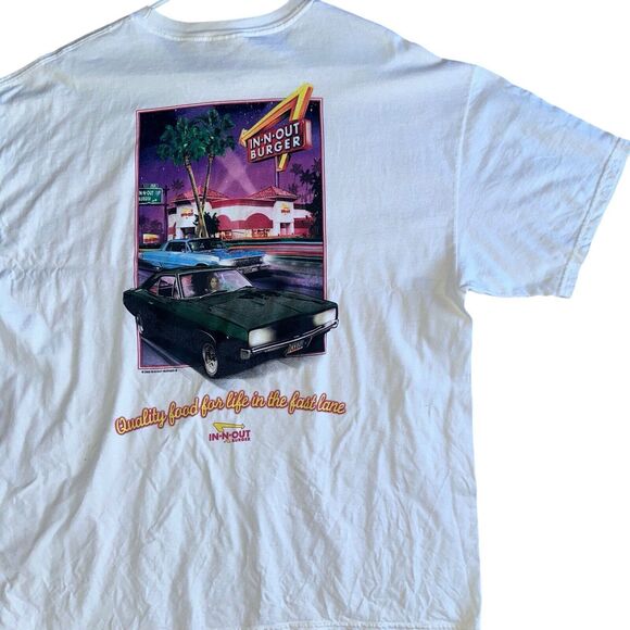 In & Out Burger Vintage Muscle Car T-Shirt | Las Vegas XL Graphic Tee - Picture 8 of 9